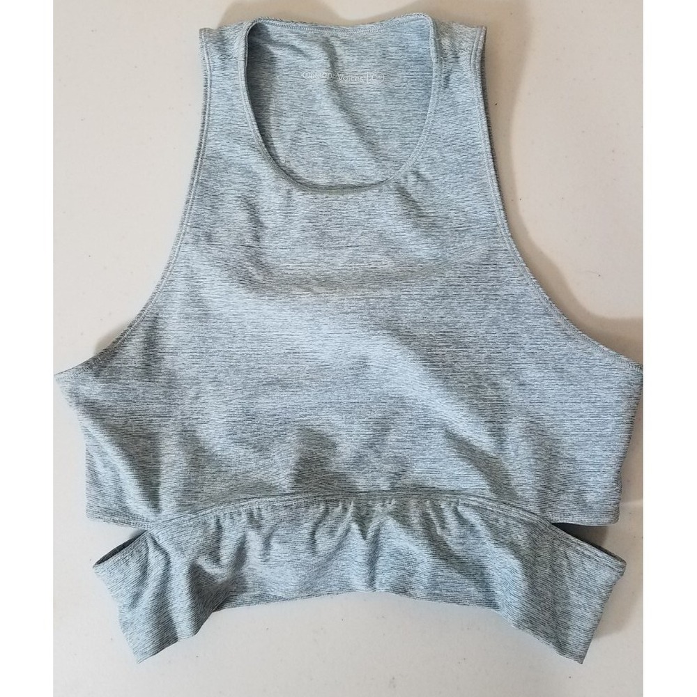 Outdoor Voices Sports Bra Women sz M Slash‎ Back Longline Cut Out Racerback